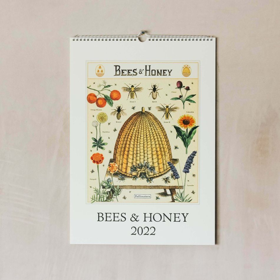 Bees and Honey 2022 Wall Calendar