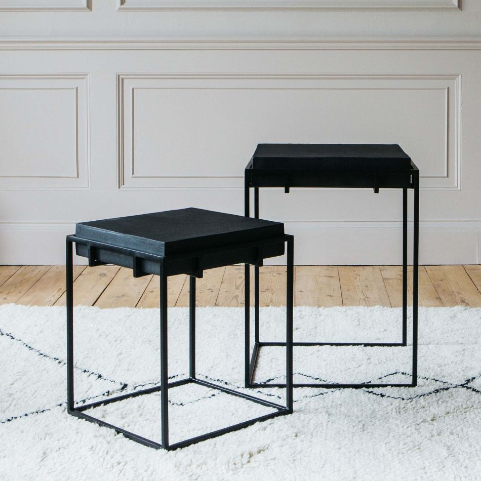 Noah Set of Two Iron Nest Tables