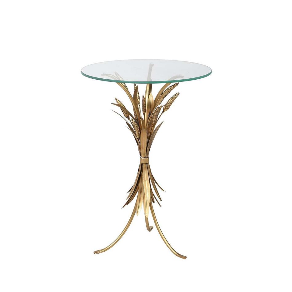Gold Leaf Side Table