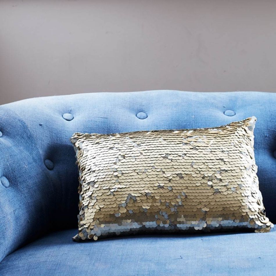 Gold Sequin Cushion