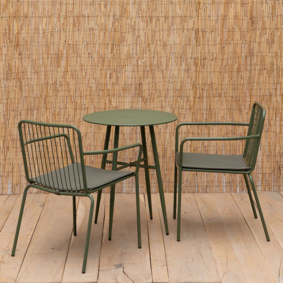 Tikka Table and Set of Two Chairs
