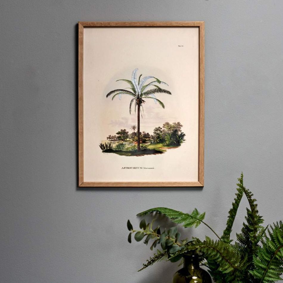 Framed Palm Tropical Landscape Print
