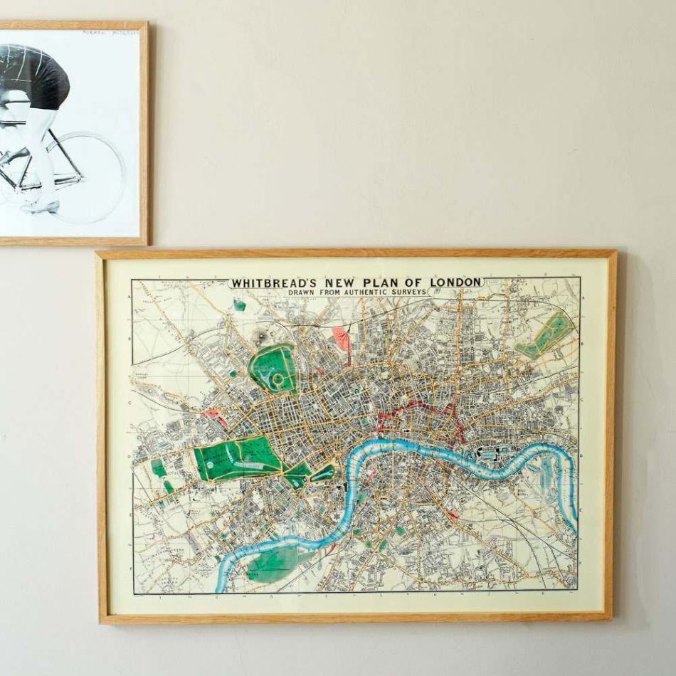 Framed Large London Map Print