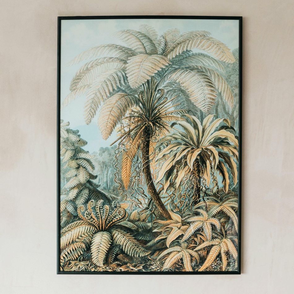 Large Framed Palm Tree Print