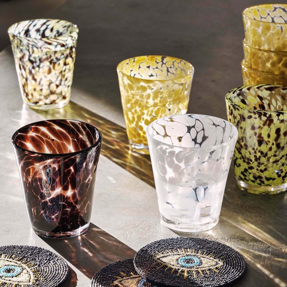 Speckled Glass Tumblers
