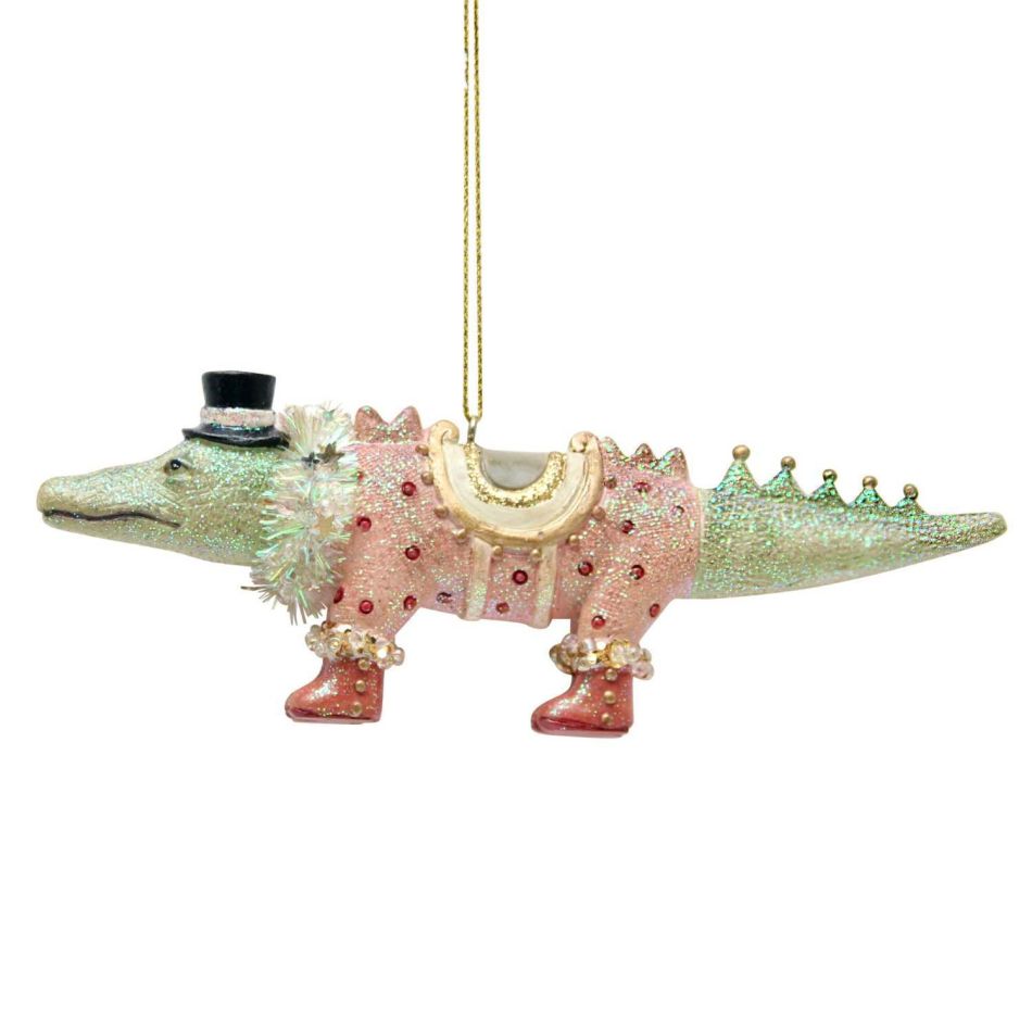 Amy Alligator Glitter Decoration