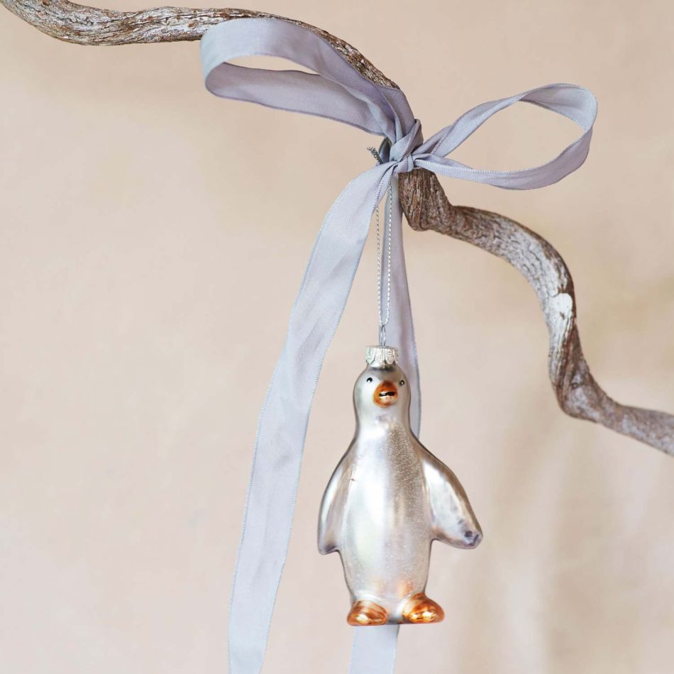 Glass Penguin Decoration