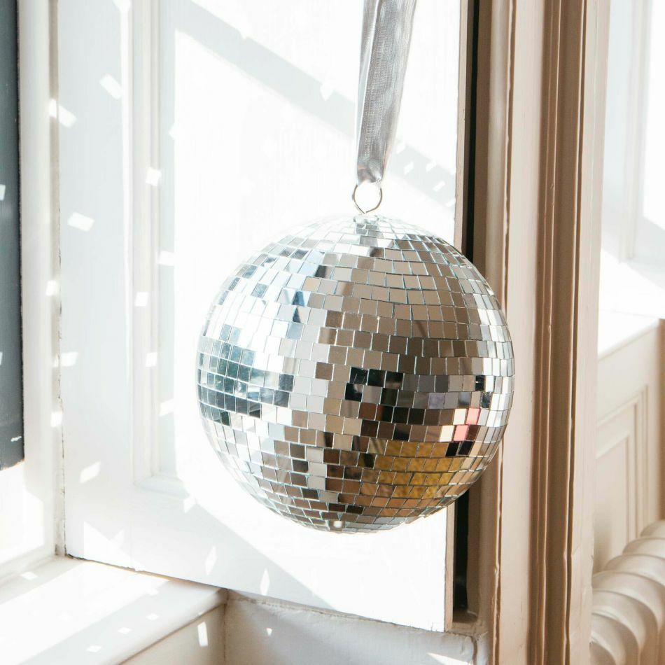 Silver Mirror Disco Balls