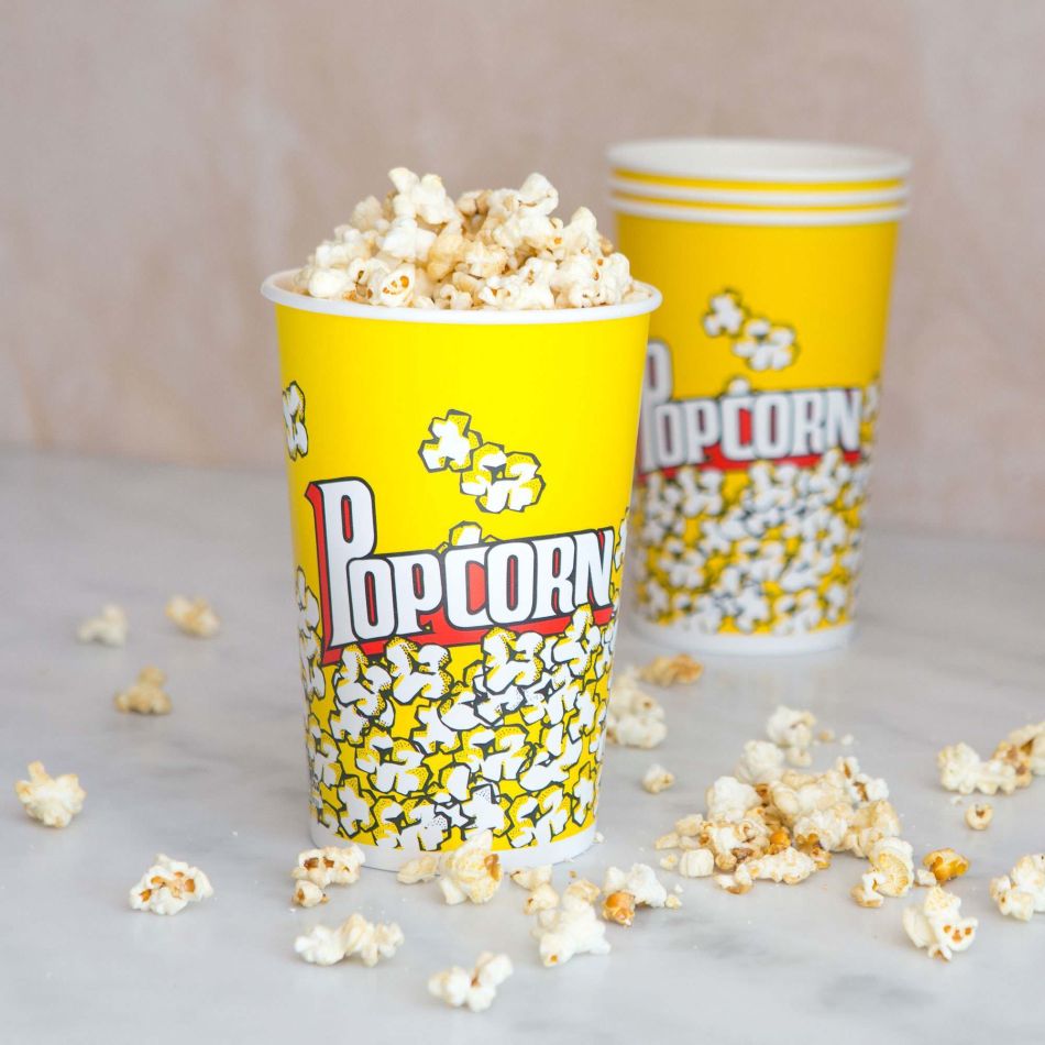 Set of Four Small Popcorn Cups