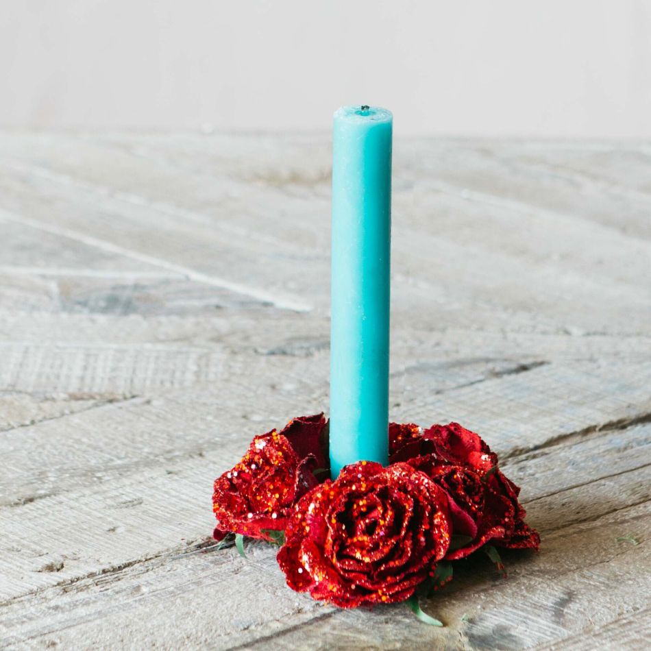 Red Rose Candle Ring