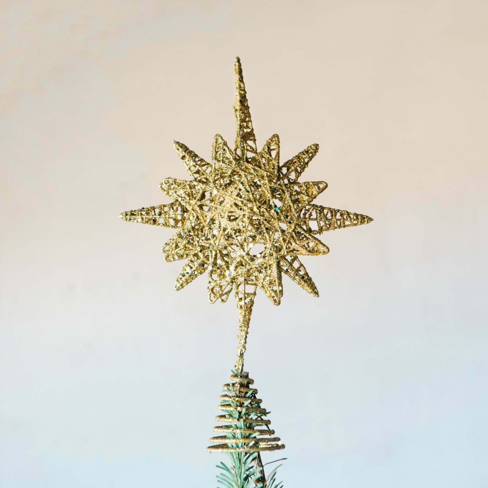 Gold Bethlehem Star Tree Topper