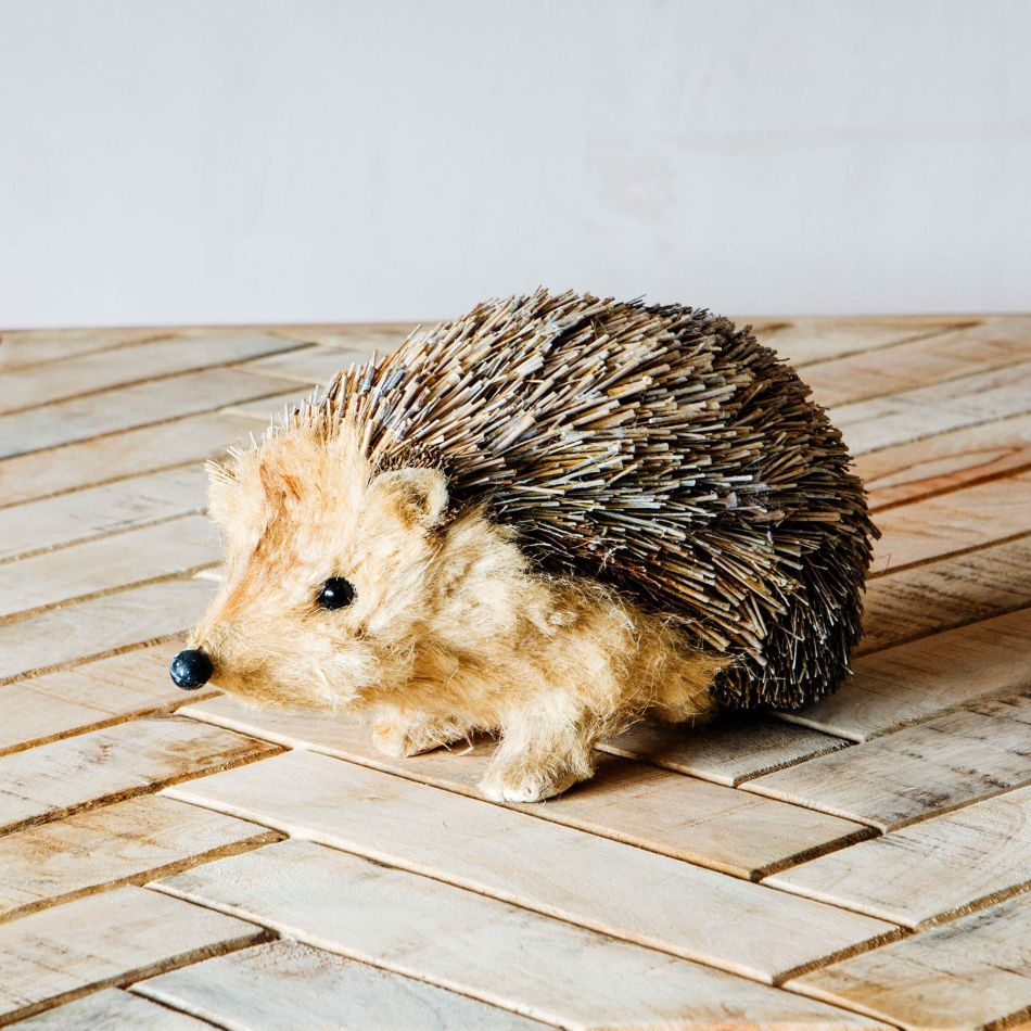Snowy Bristle Hedgehog Ornament