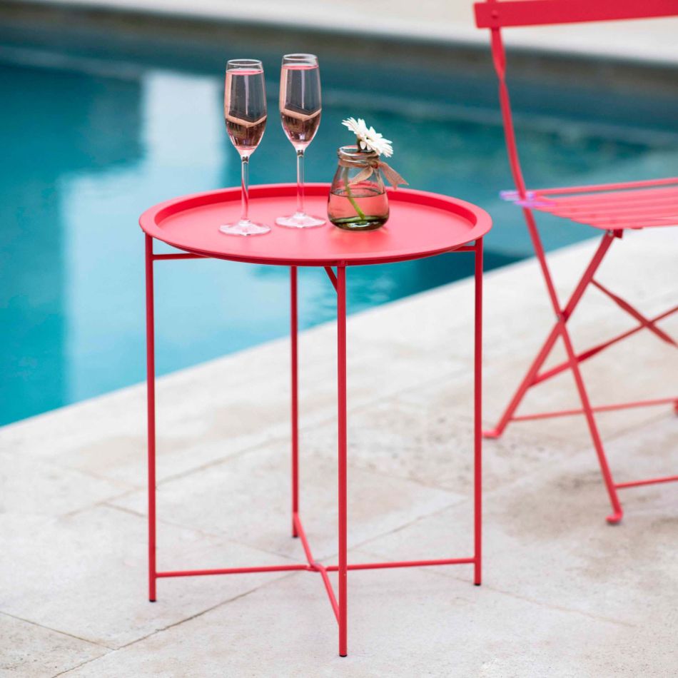 Coral Outdoor Tray Table