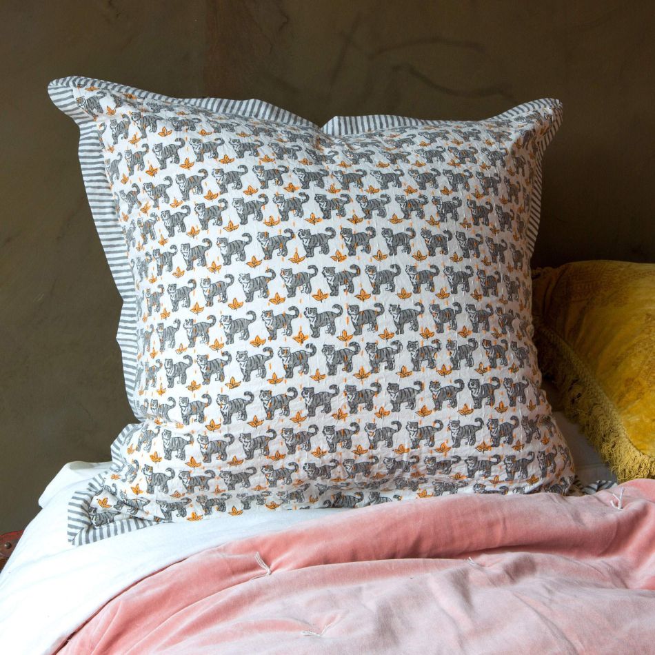 Grey Tiger Cushion