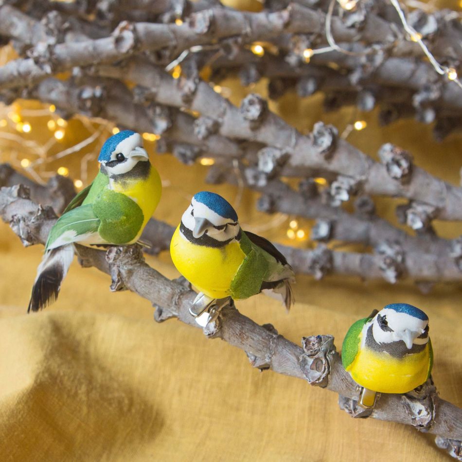Blue Tit Clip-On Bird Christmas Tree Decoration