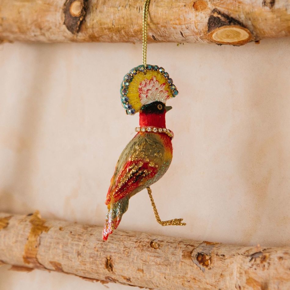 Regal Red Parrot Decoration