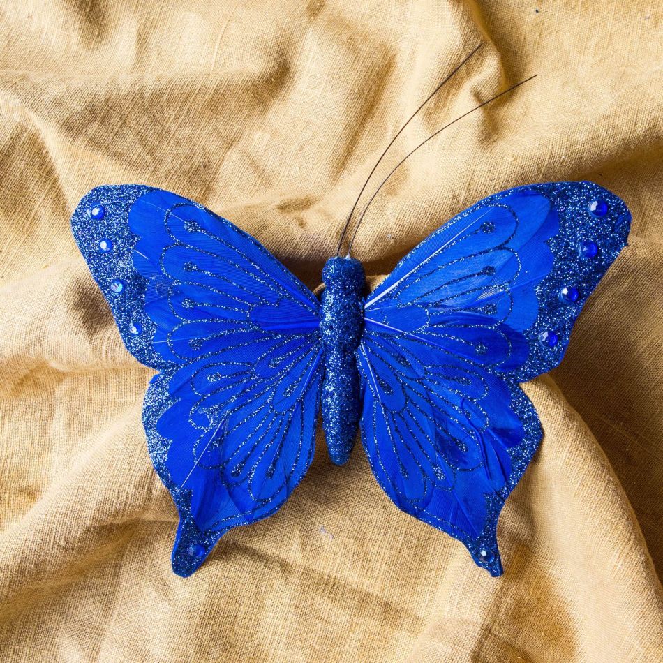 Blue Butterfly Clip