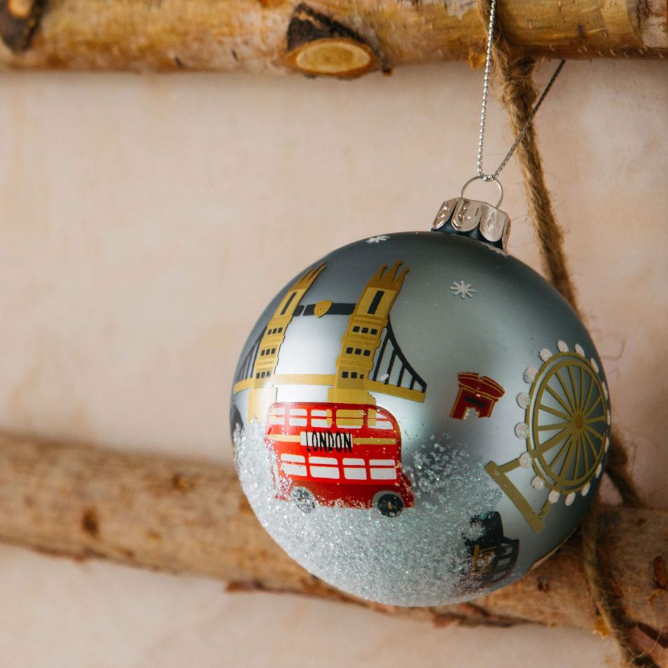 Painted London Glass Bauble