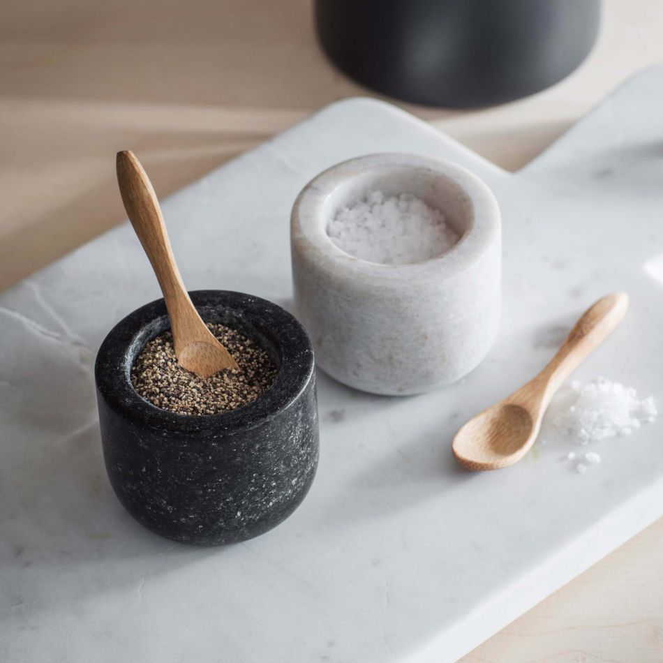 Marble and Granite Salt and Pepper Pots