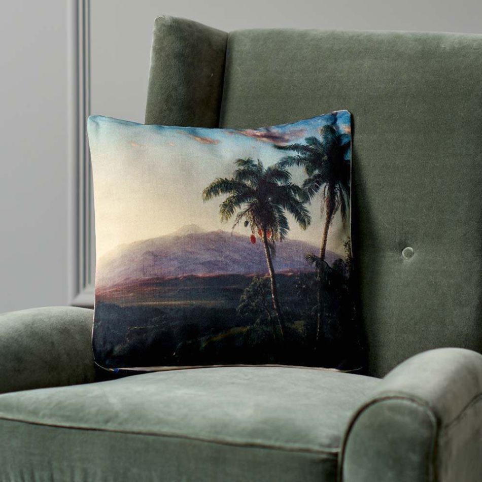Palm Tree Landscape Cushion