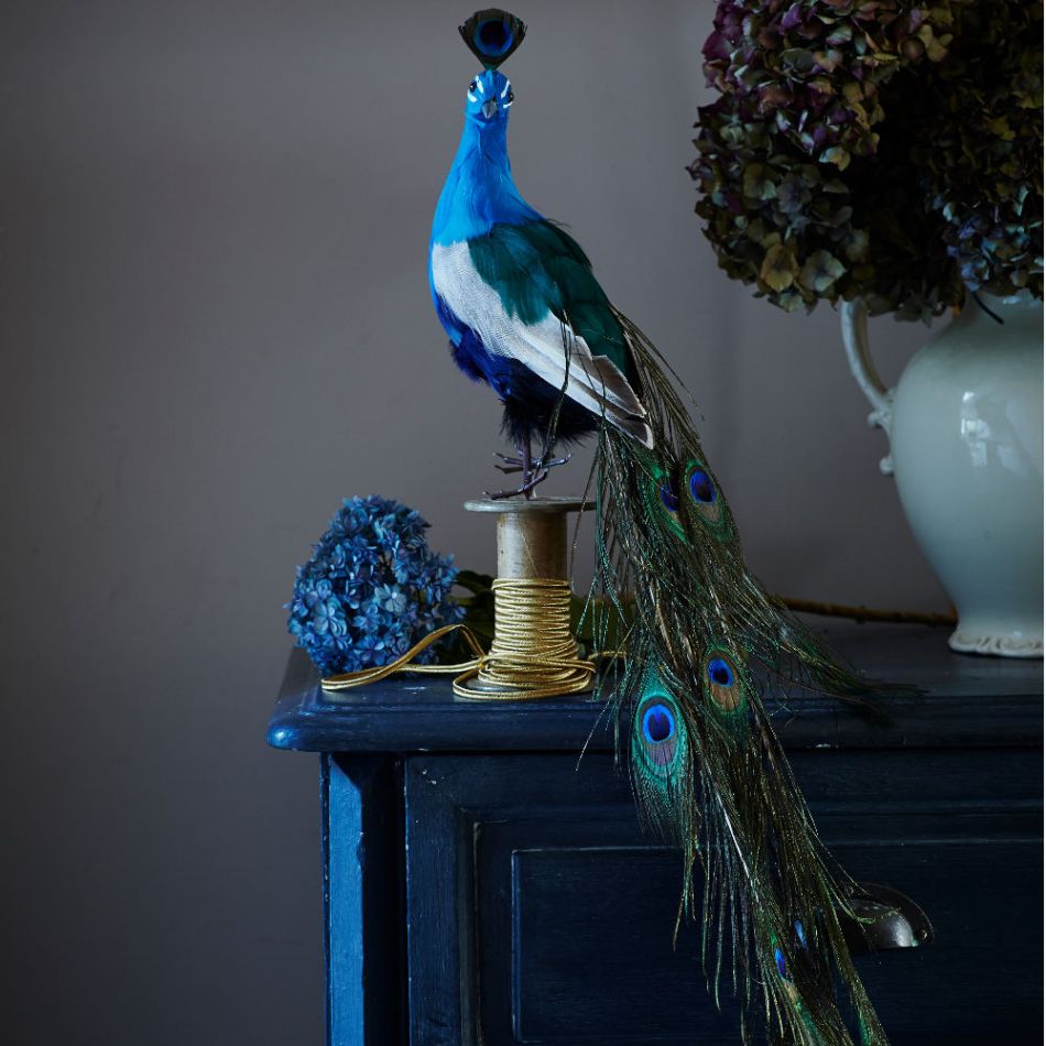Giant Feather Peacock Ornament