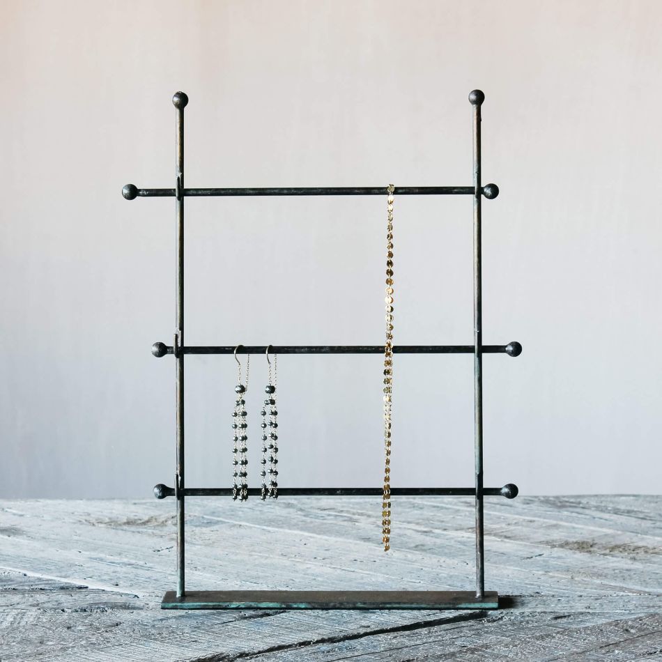 Antiqued Tiered Jewellery Stand