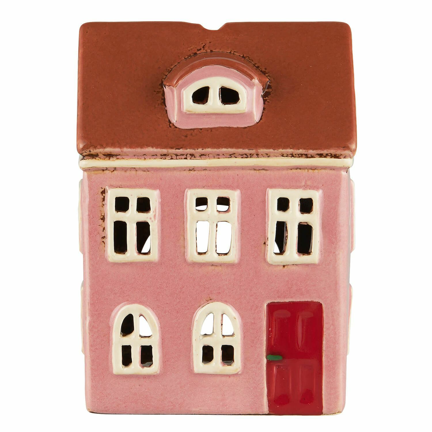 Pink Danish House Tealight Holder