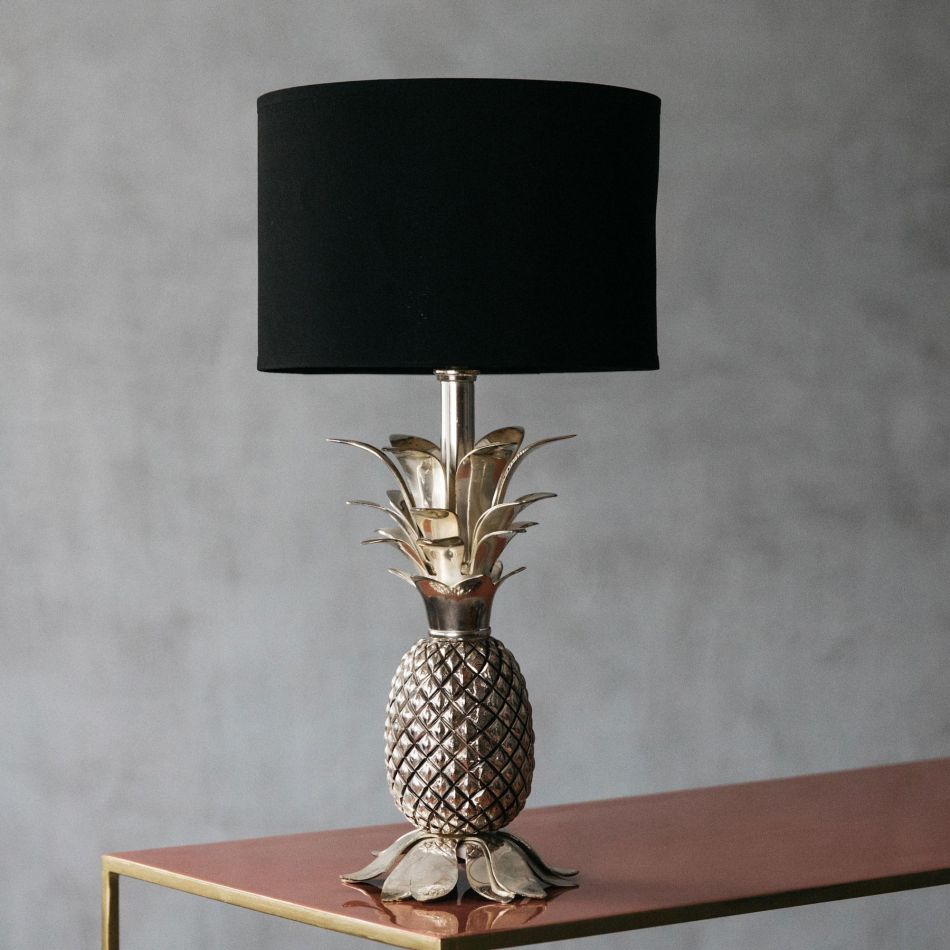 Silver Pineapple Lamp