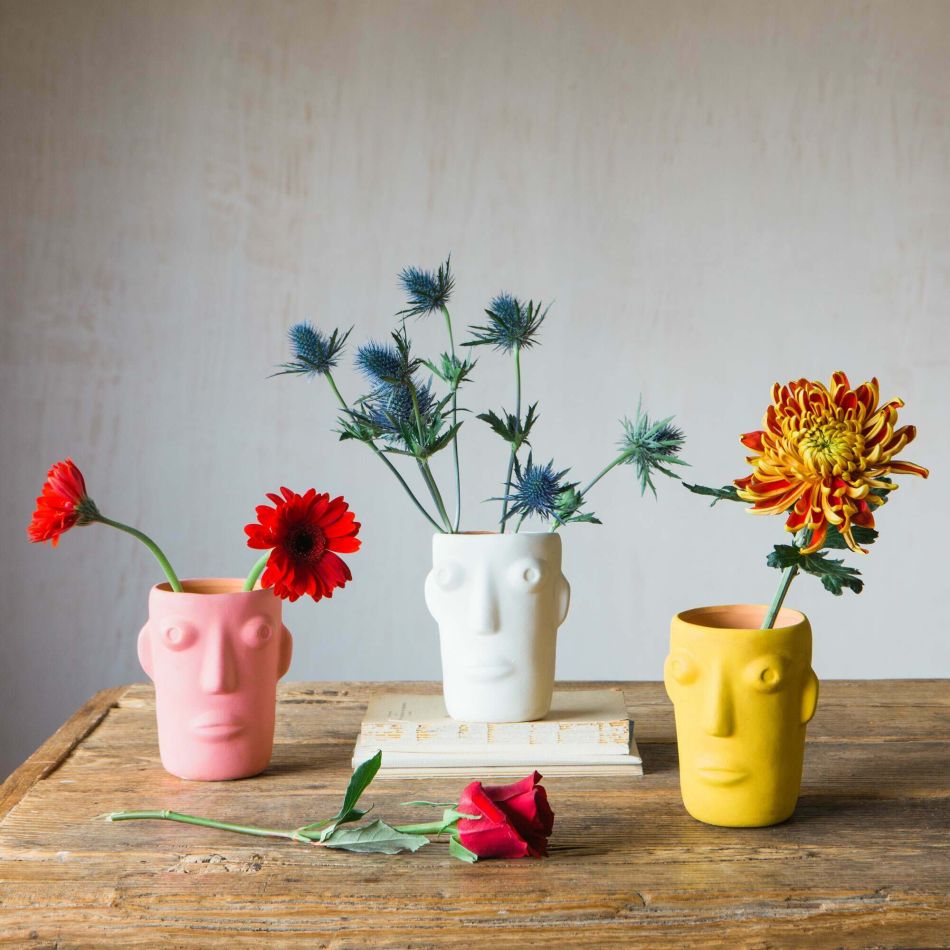 Small Amos Face Vases