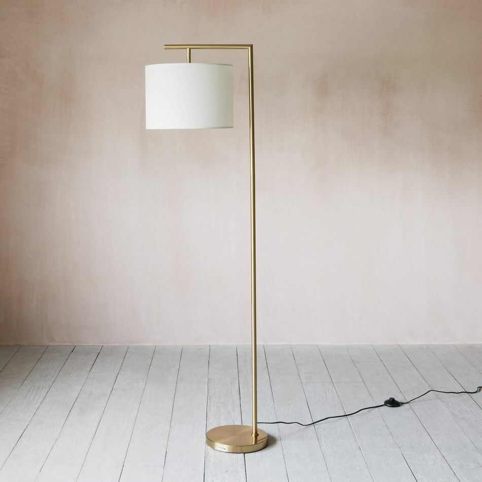 Angular Gold Floor Lamp