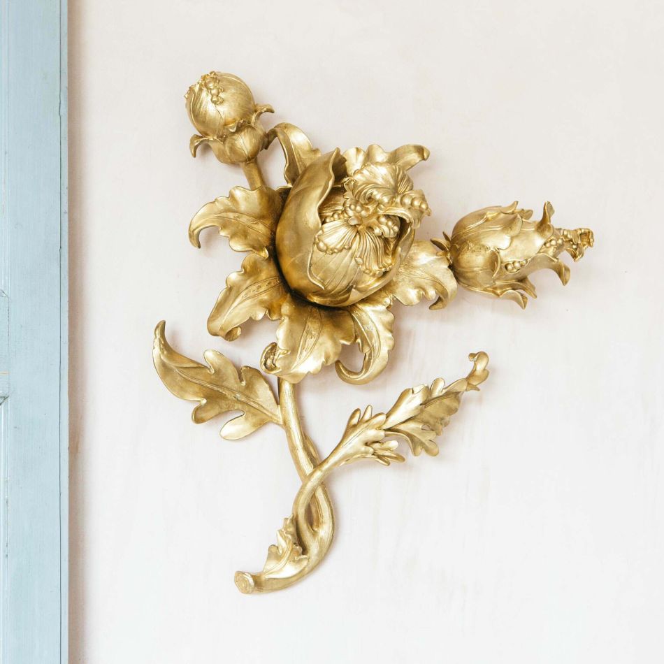 Gold Floral Wall Decoration