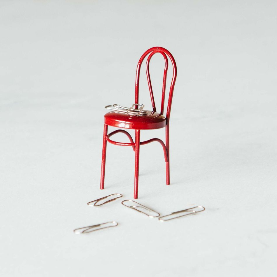 Chair Magnet Paper Clip Holder