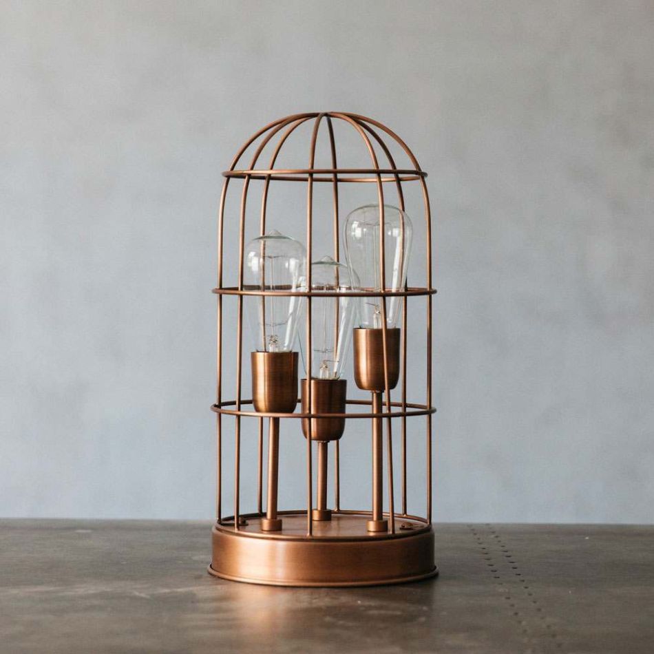 Vaga Copper Cage Lamp 