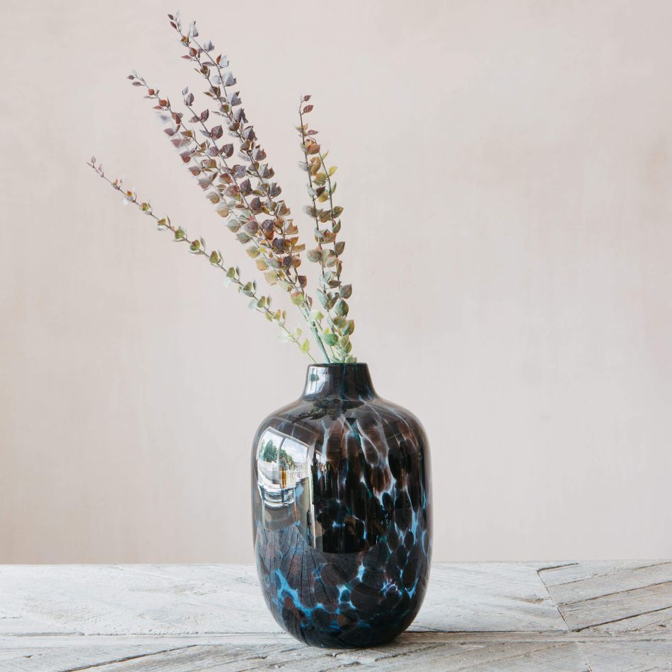 Blue Speckle Vase