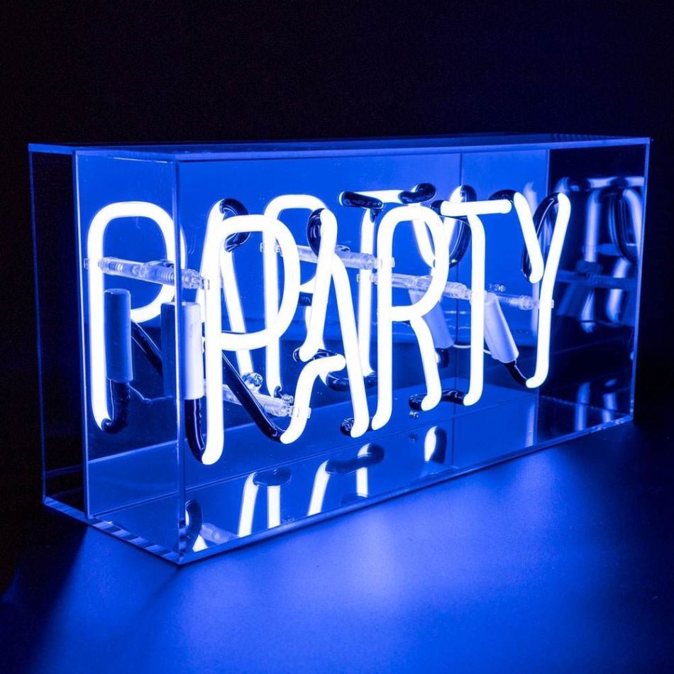 Neon PARTY Box Sign
