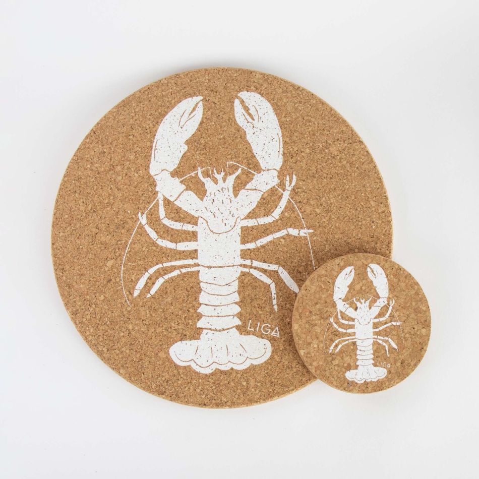 Cork Lobster Placemats and Coasters