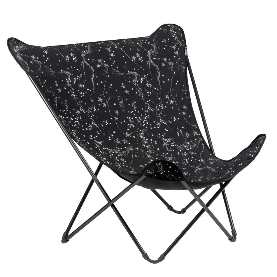 Star Print Pop Up Deck Chair