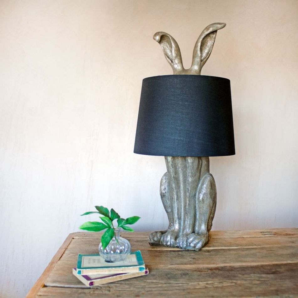 Silver Hetty Hare Table Lamp