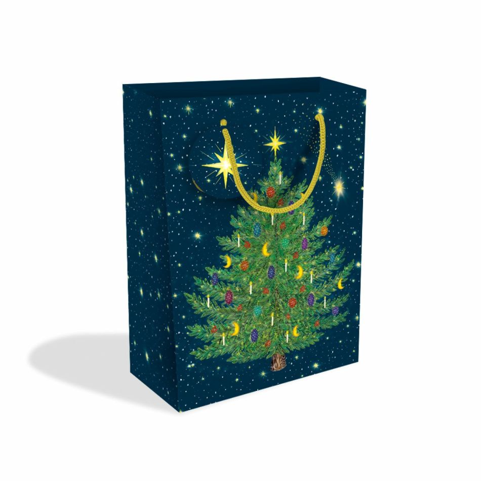Celestial Tree Large Christmas Gift Bag