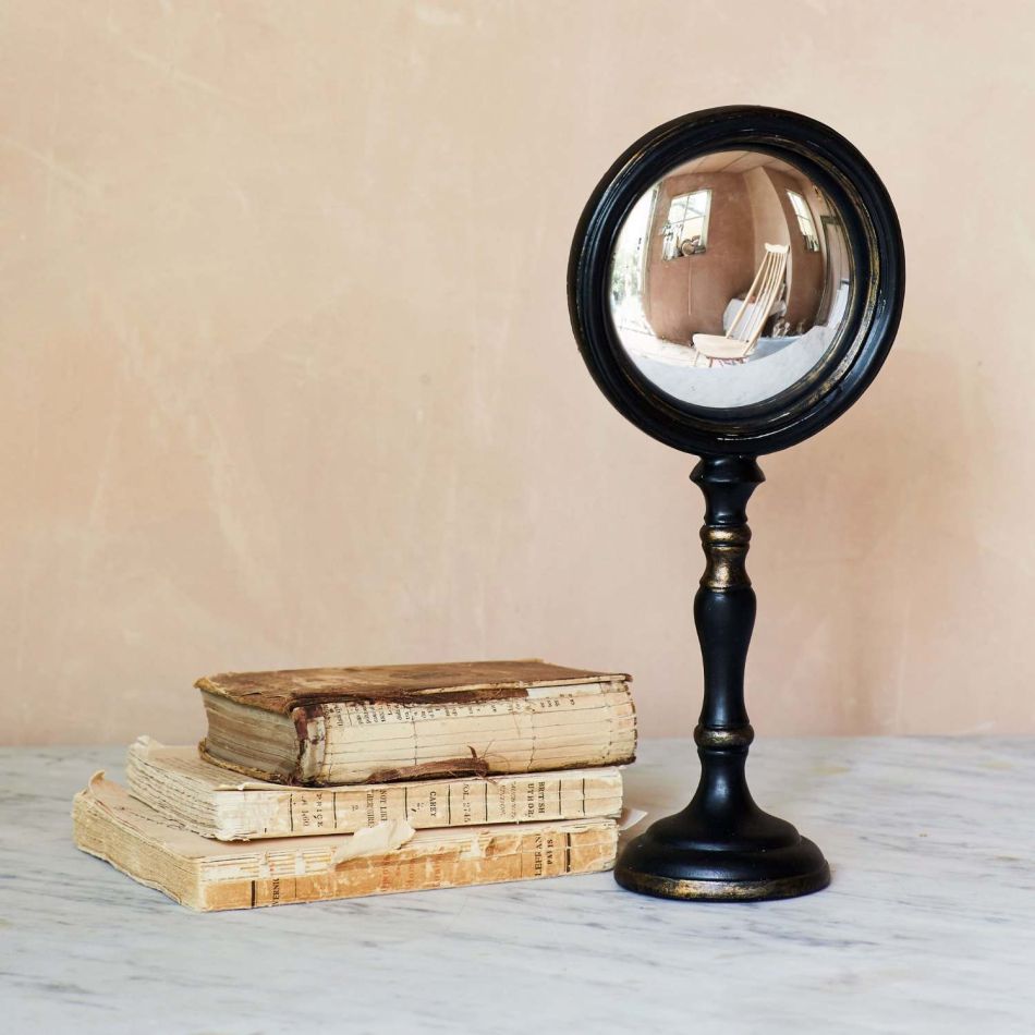 Large Convex Mirror on Stand