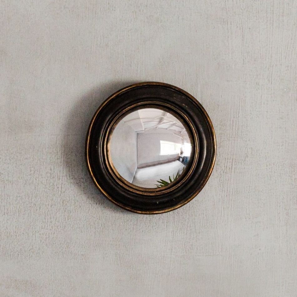 Small Rounded Frame Convex Mirror