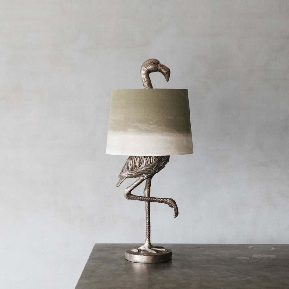 Silver Flamingo Table Lamp Graham Green, Quirky Table Lamps