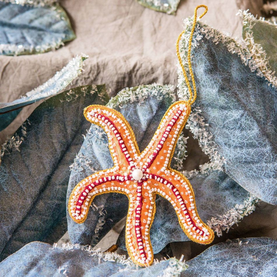 Orange Starfish Decoration