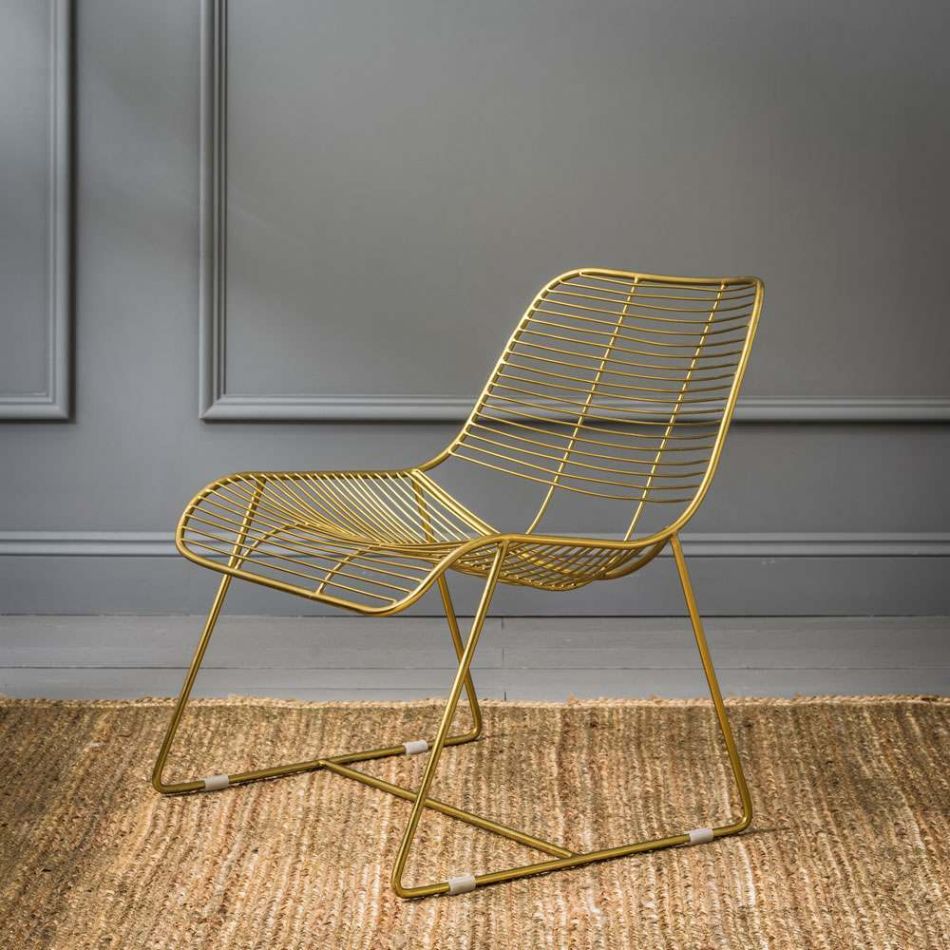 Maurizio Gold Linear Lounger