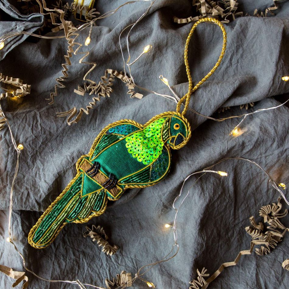 Green Parrot Decoration