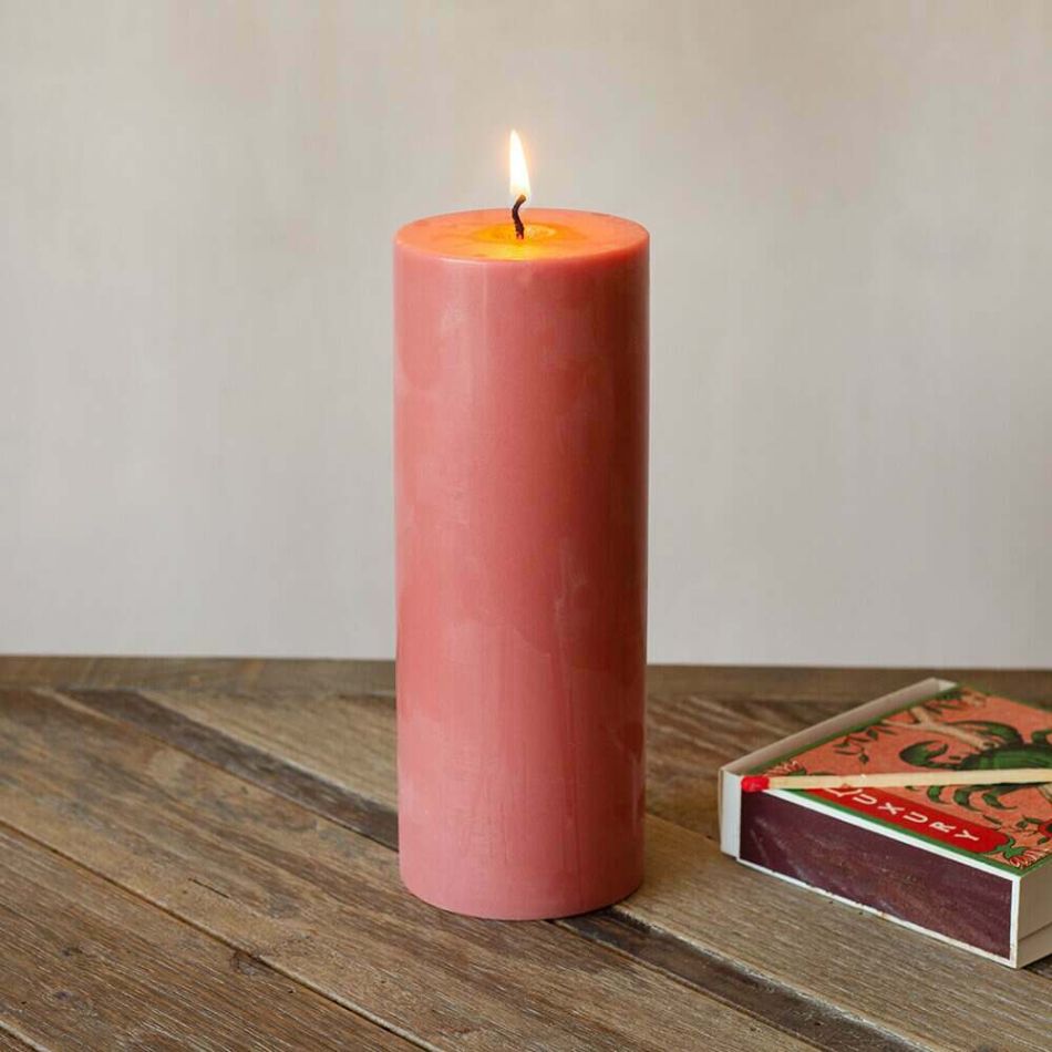 Red Eco-Friendly Pillar Candle