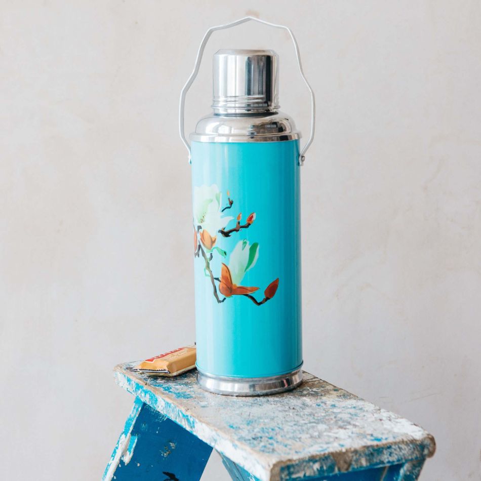 Blue Thermos Flask