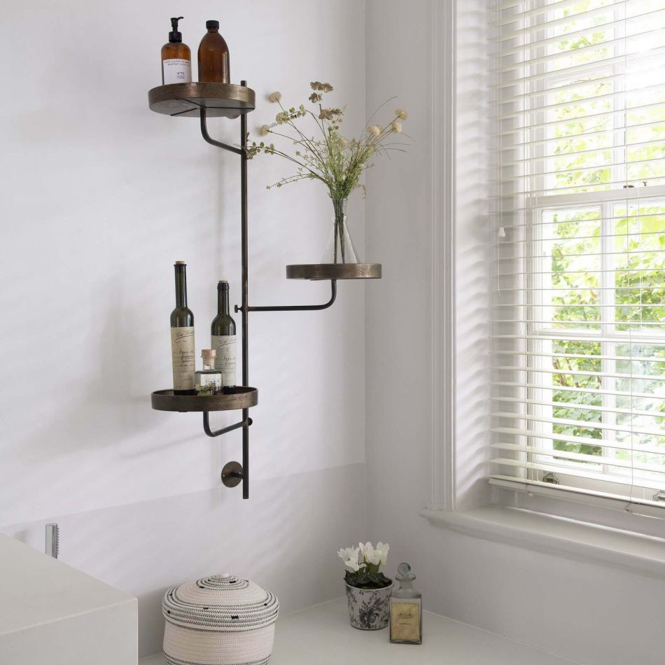 Industrial Tiered Circle Shelf