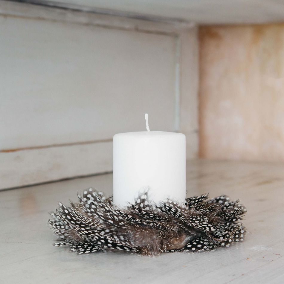 Feather Candle Ring