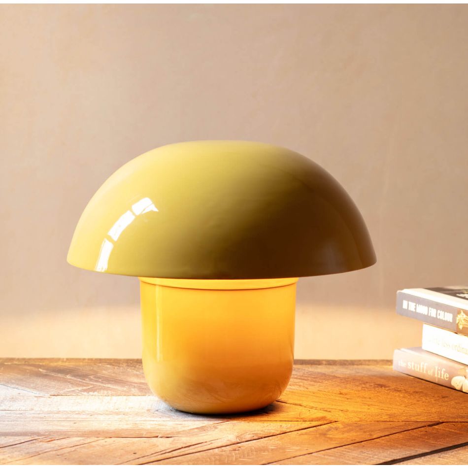 Yellow Mushroom Lamp